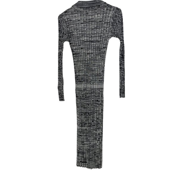 NWT Elle Tahari S Ribbed Marled Henley Sweater Dress Midi Length RN10208 - Picture 7 of 8